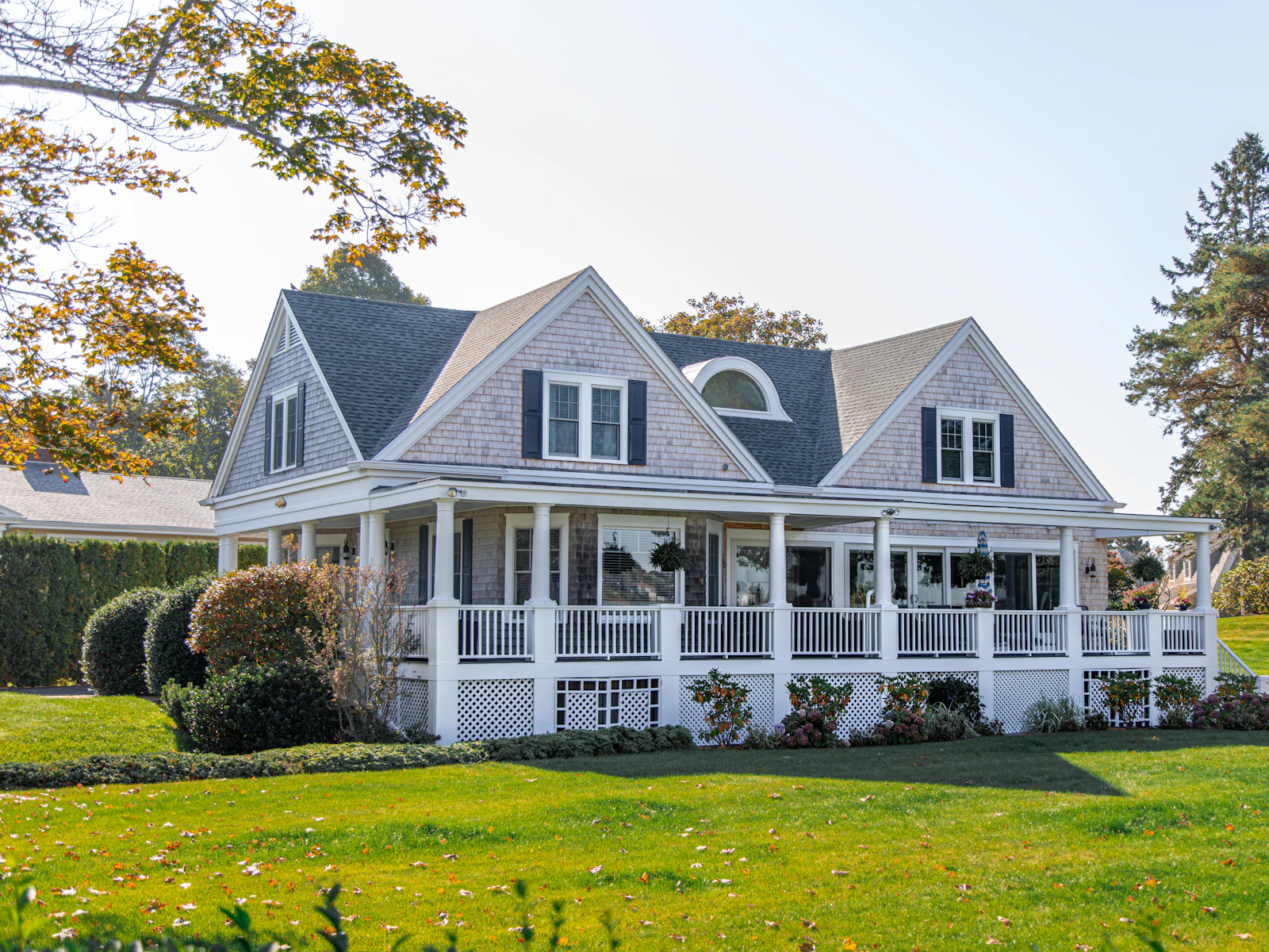 Illustrative photo of gray wooden house