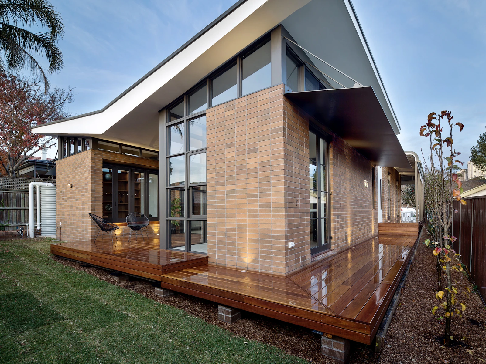 Illustrative photo of a house with a glass front