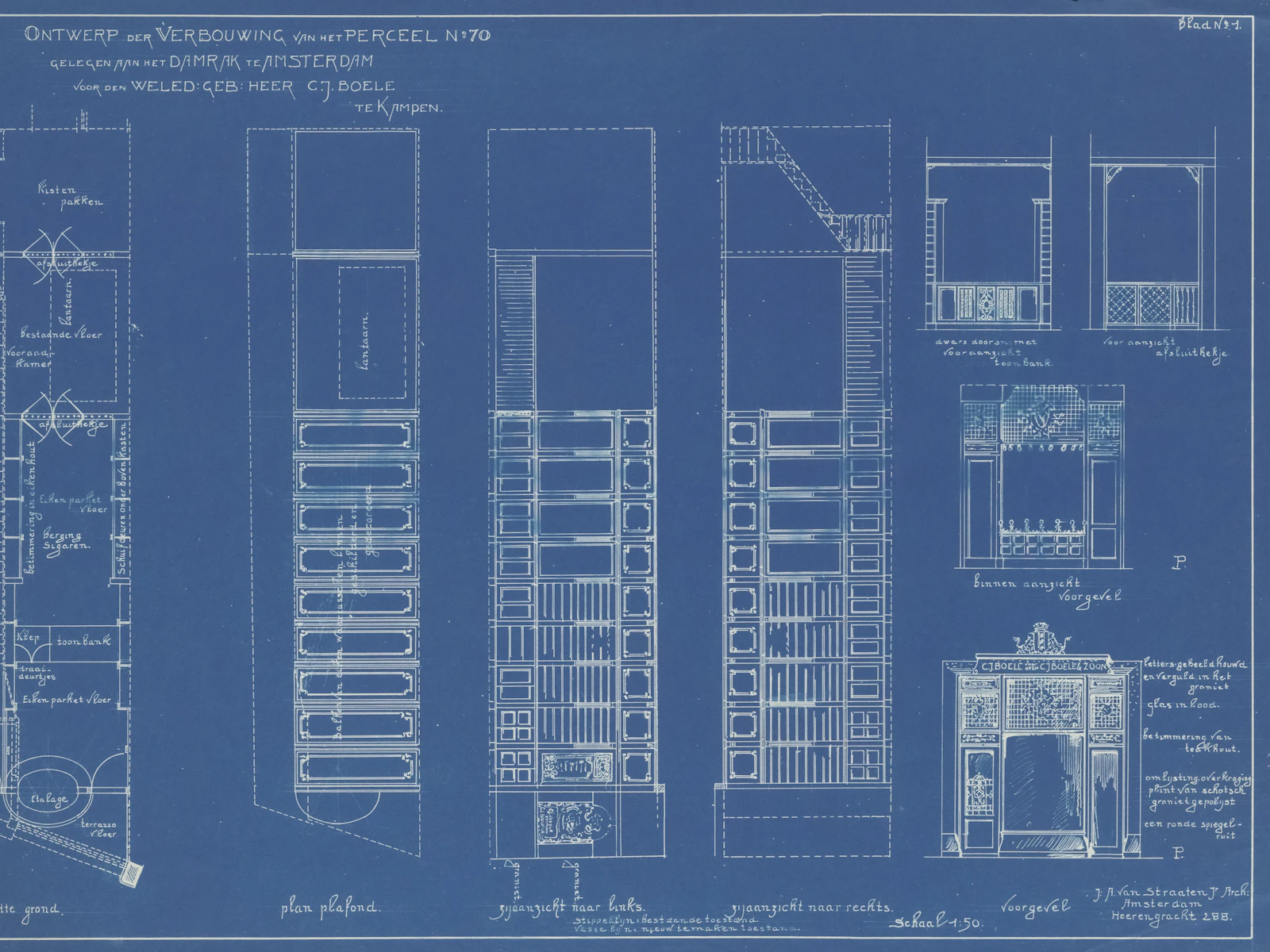 Illustrative photo of detailed architectural blueprints