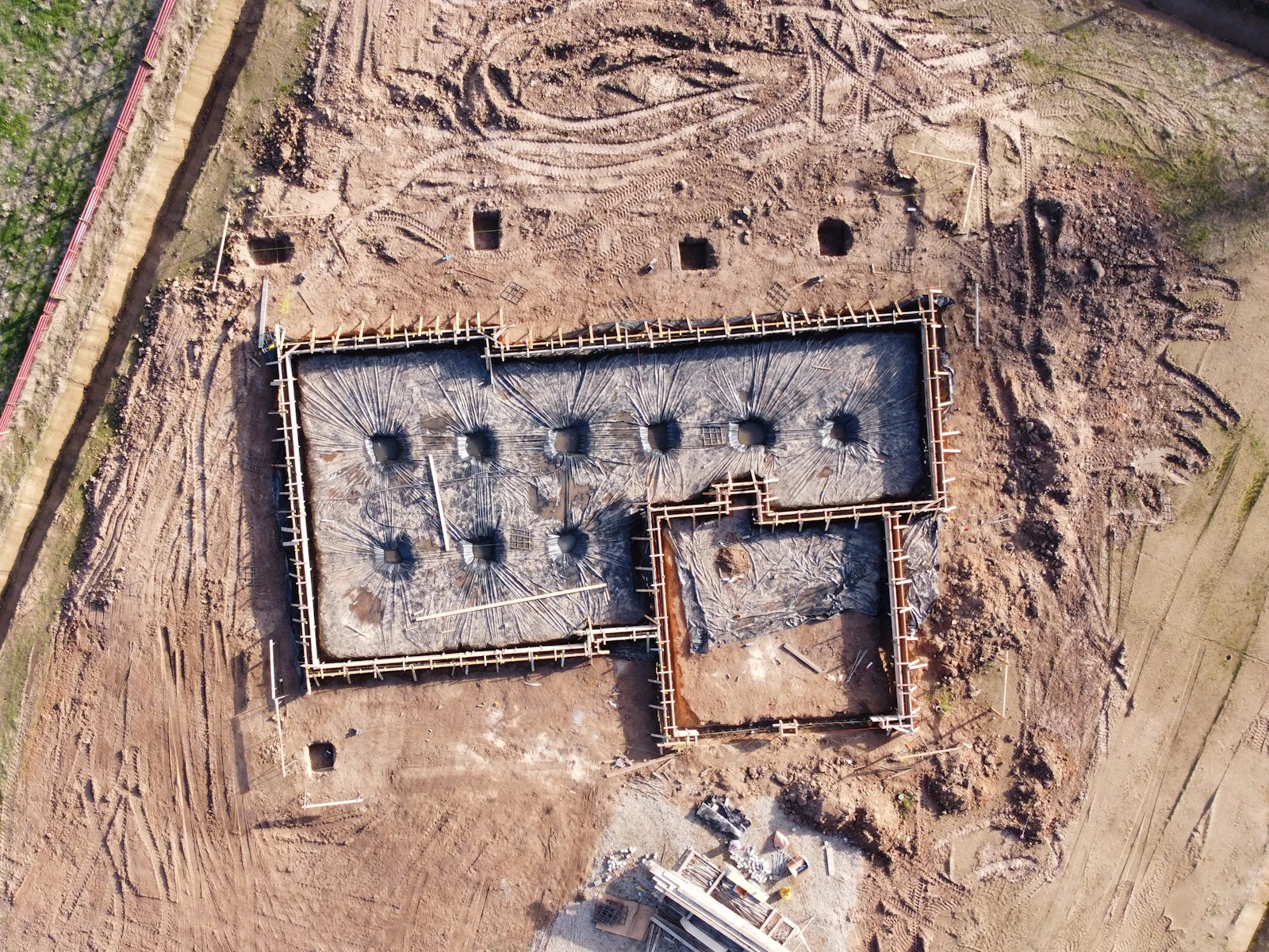 Illustrative photo of aerial view of gray concrete building