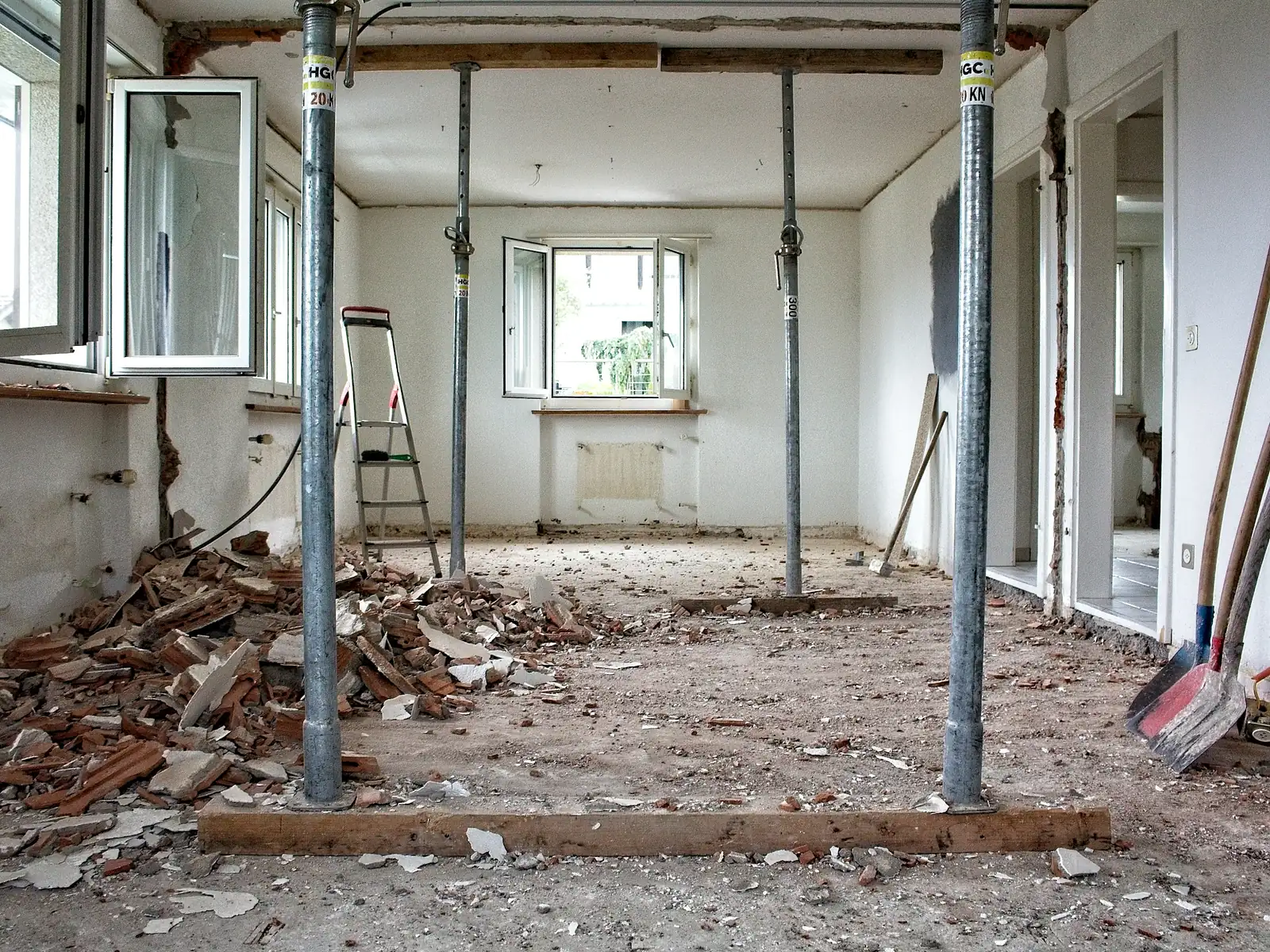 Illustrative photo of a whole-home interior renovation in progress